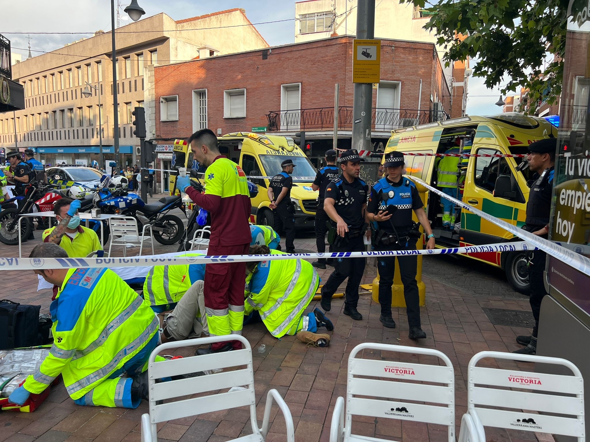Siete personas heridas tras ser atropelladas por un quad en Alcobendas