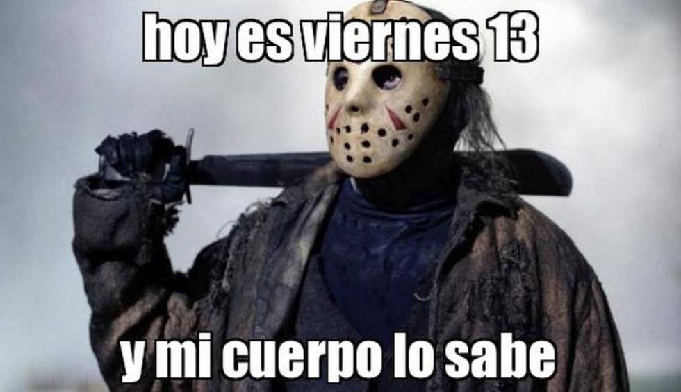 The Friday the 13th movie scene has now become a meme.  (Pictures/Twitter)