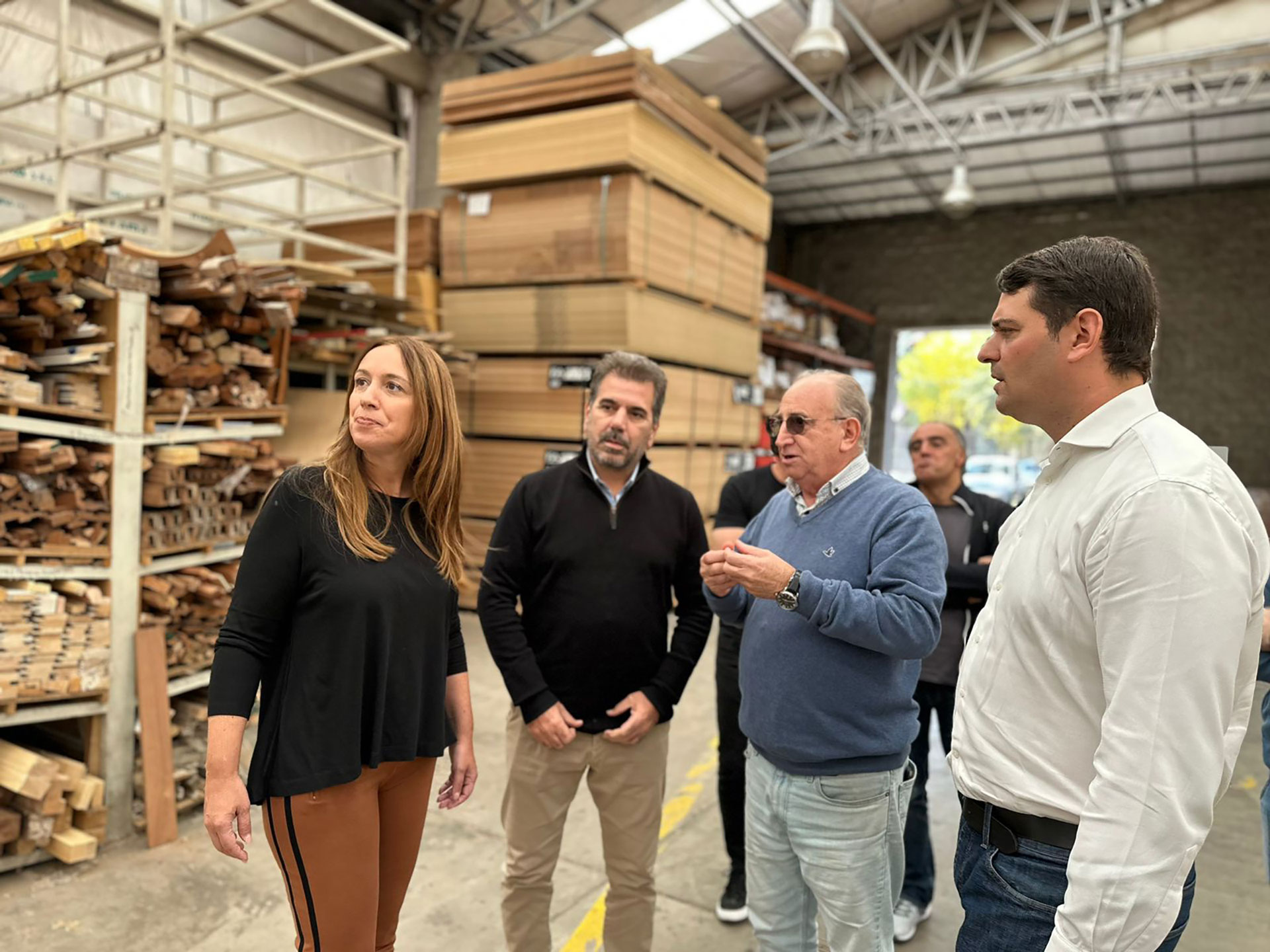 María Eugenia Vidal junto a Cristian Ritondo en Esteban Echeverría