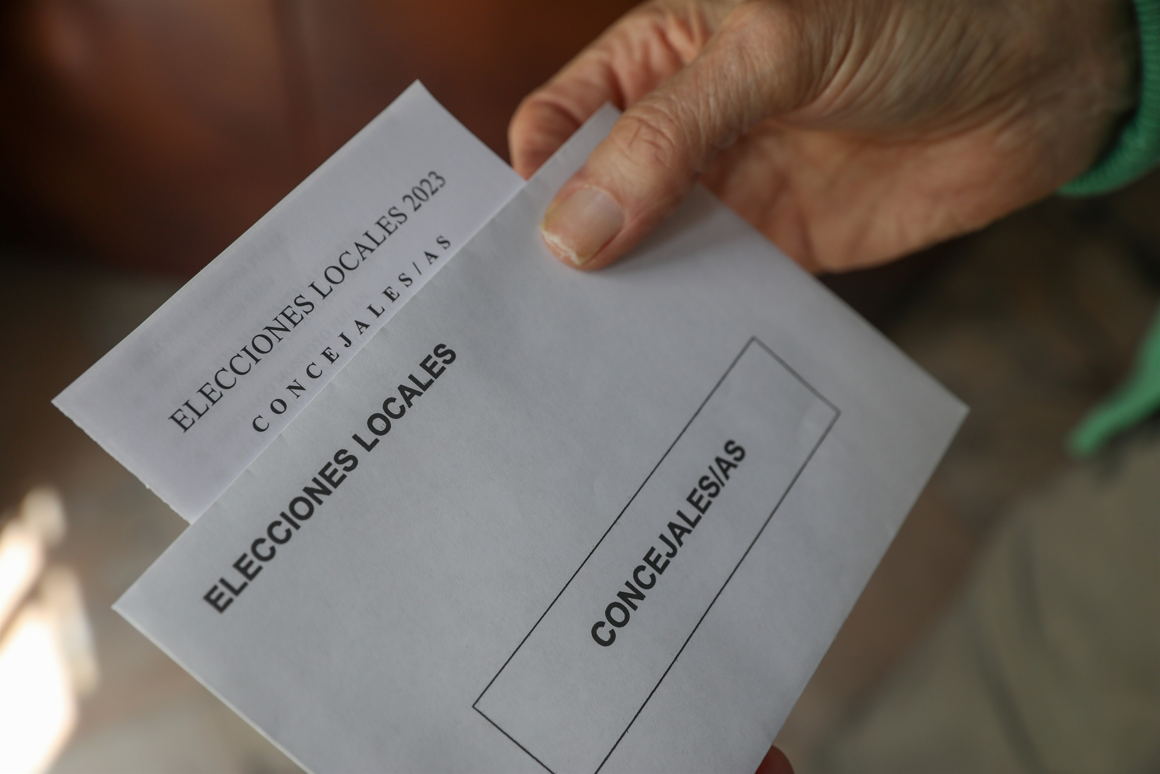Sobres de votación para las elecciones municipales (Europa Press/María José López)