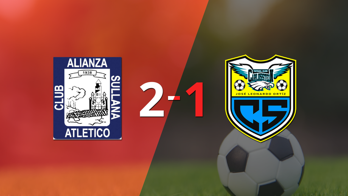 Alianza Atlético sacó los 3 puntos en casa al vencer 2-1 a Carlos Stein