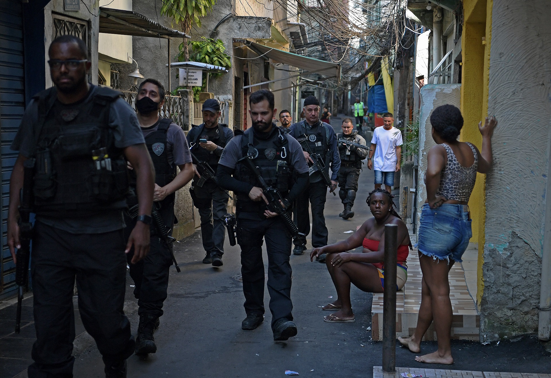 Operativo en la favela Jacarezinho (AFP)