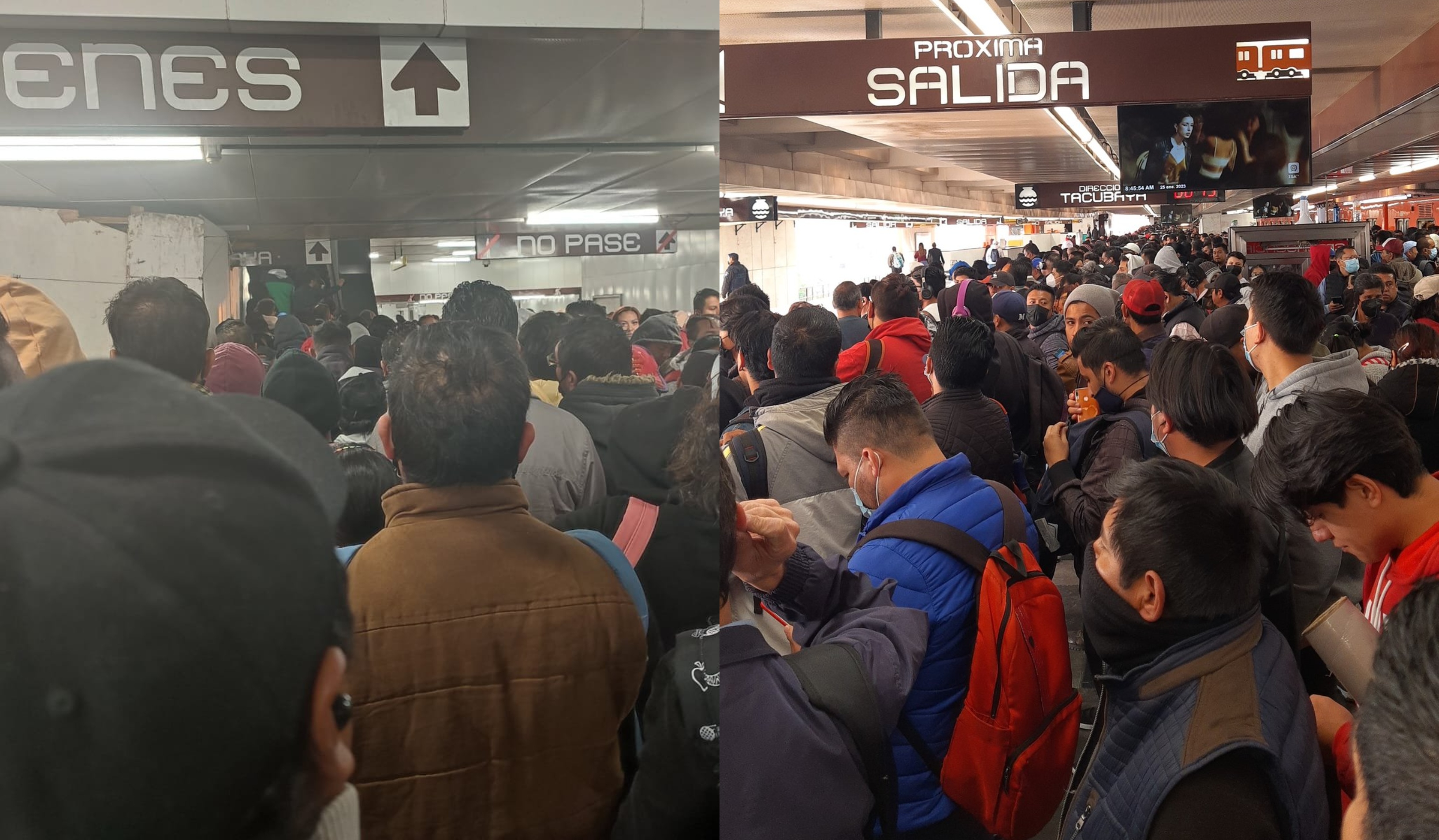 Usuarios en redes sociales reportaron el presunto desalojo de un tren en la estación Centro Médico (Agencia Mexiquense de Noticias)