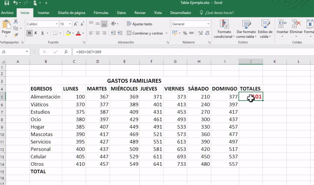 Plantillas de ingresos personales en Excel (Foto: YouTube Yoney Gallardo)