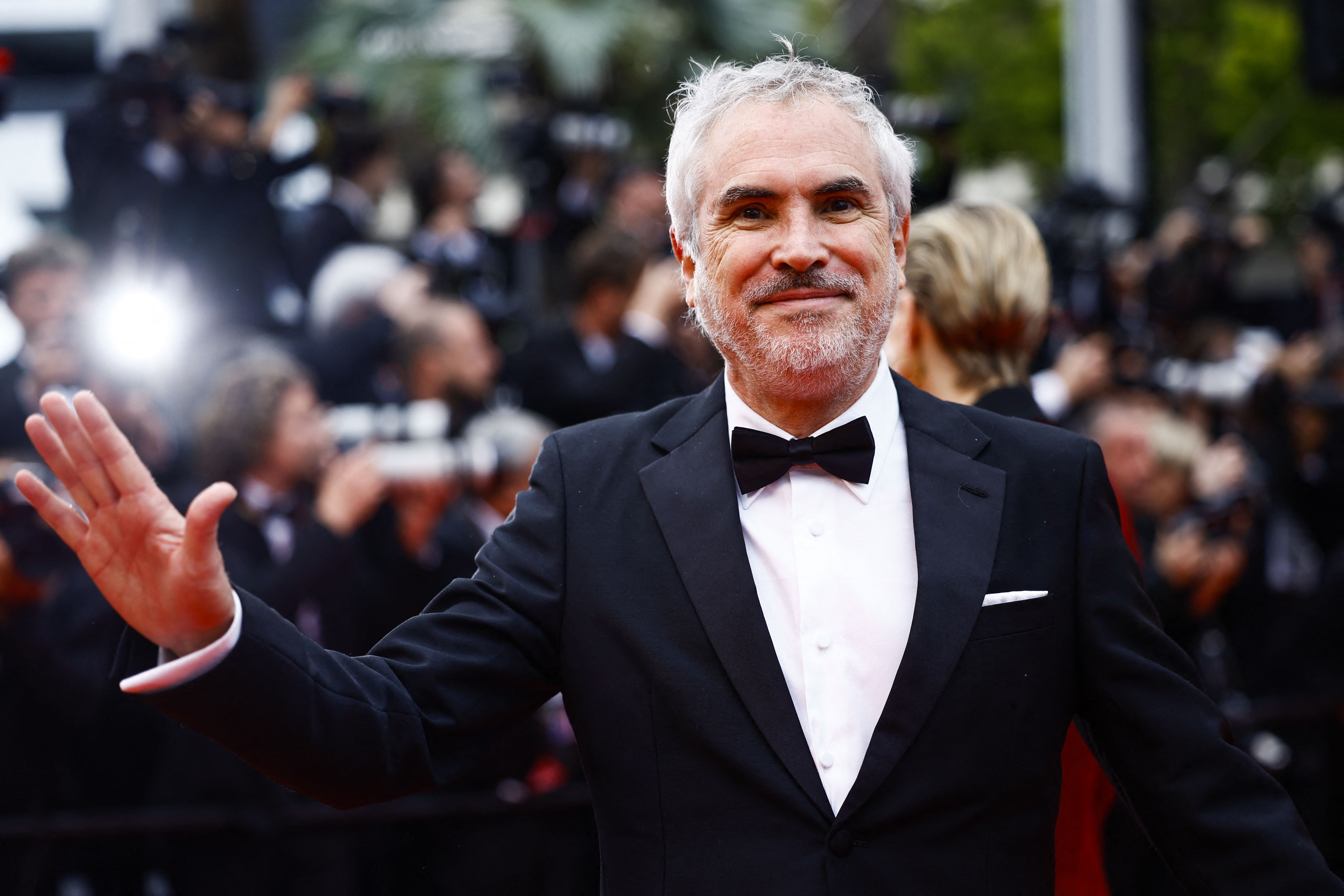 El cineasta mexicano Alfonso Cuarón en la alfombra roja de 