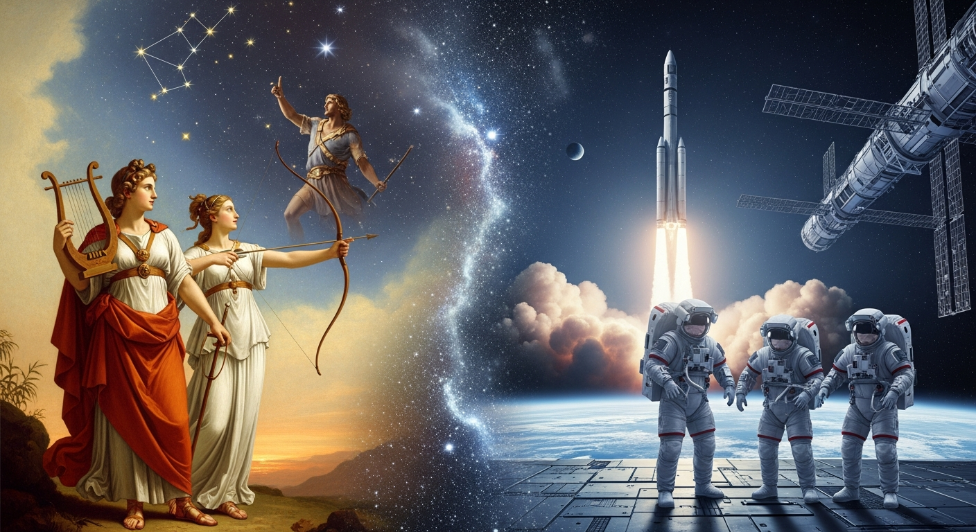 El significado detr&aacute;s de los nombres de las figuras griegas que protagonizan las misiones de la NASA