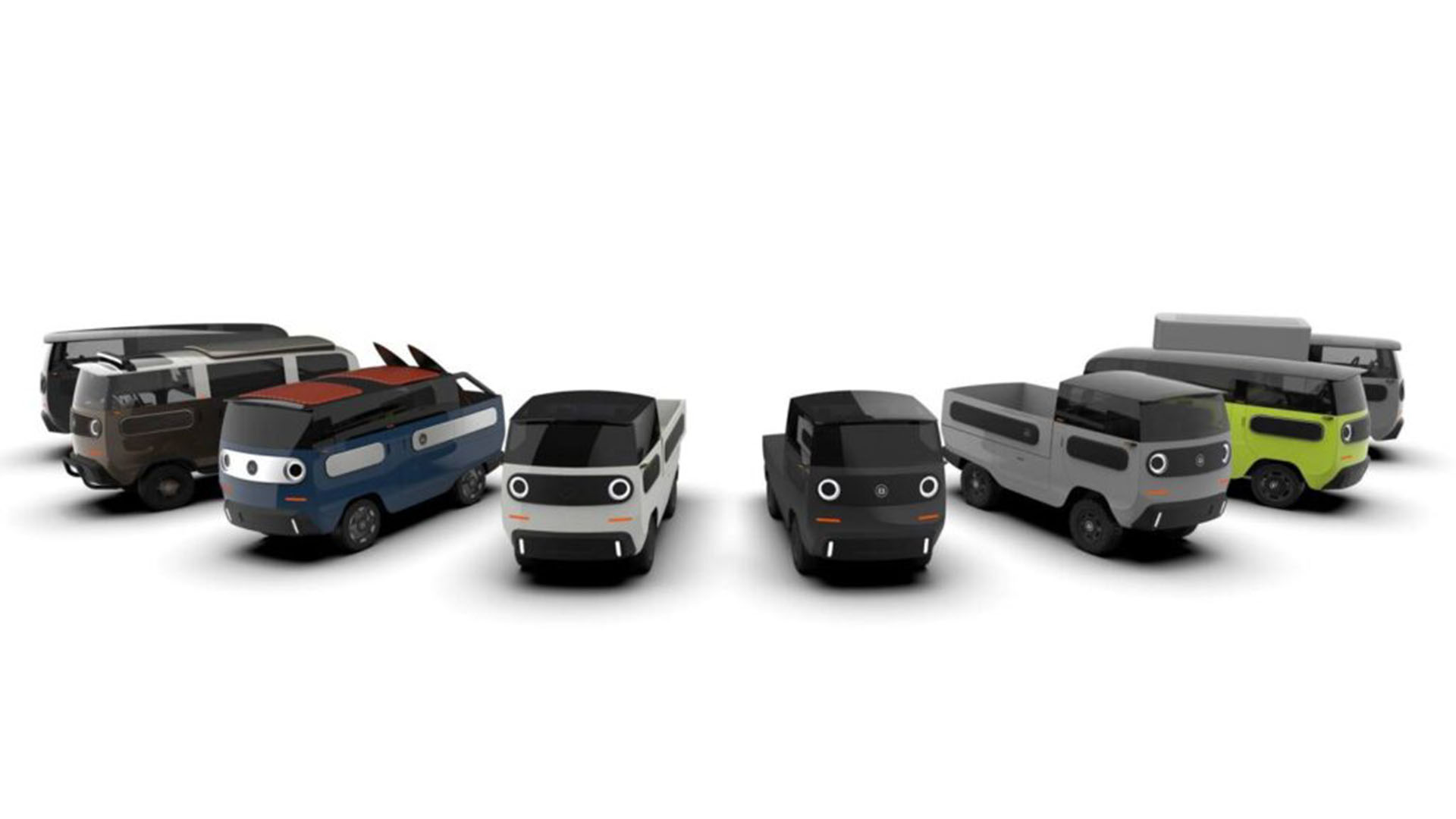 Todas las opciones de convertir el XBus en distintos tipos de vehículo, tanto para trabajo como para esparcimiento