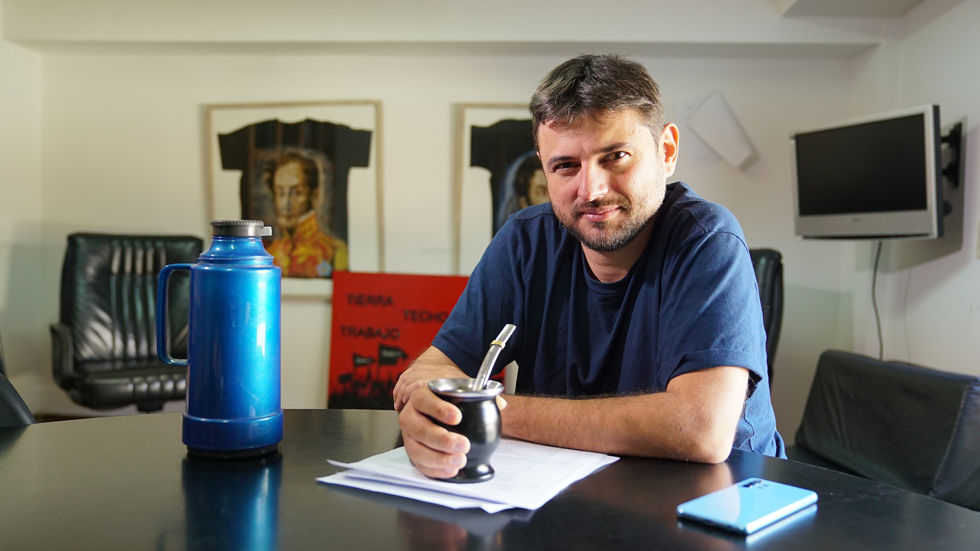 Juan Grabois, dirigente social y referente de Patria Grande (Alejandro Beltrame)