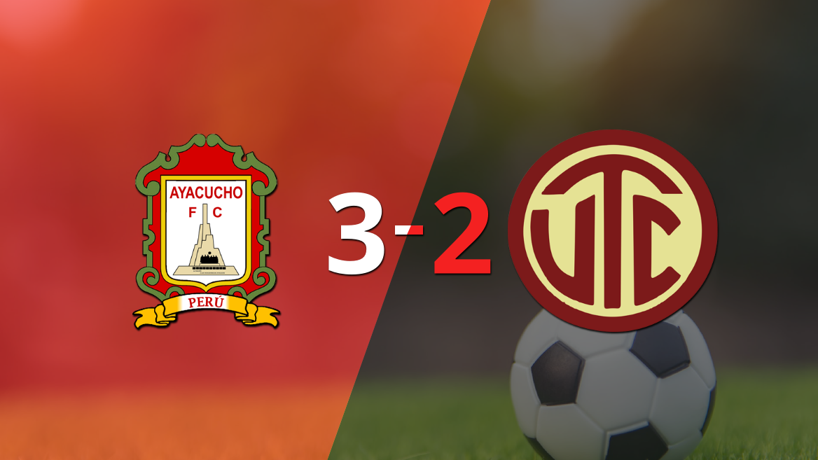 A puro gol, Ayacucho FC se quedó con la victoria frente a UTC por 3 a 2