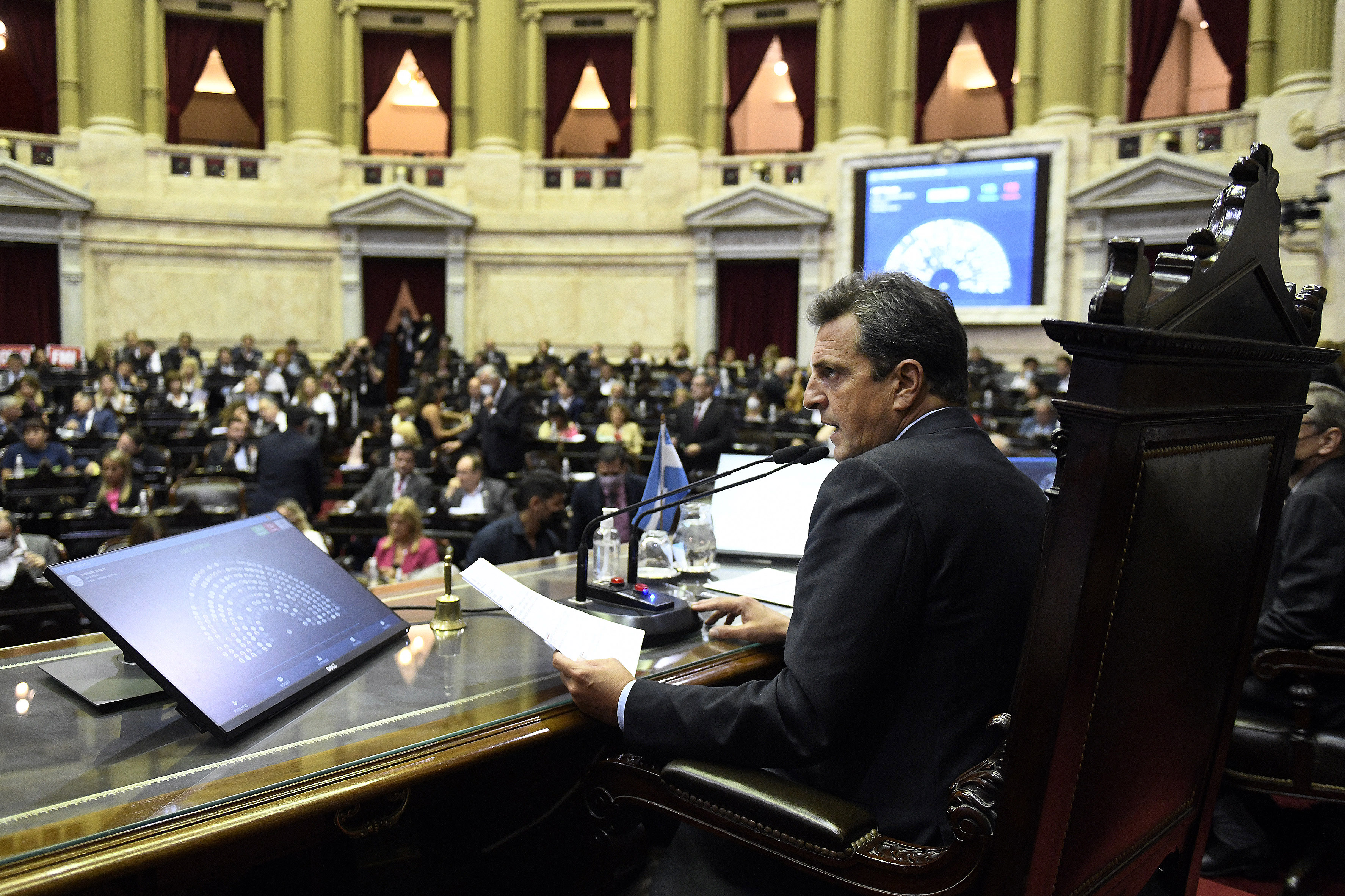 El presidente de la Cámara de Diputados, Sergio Massa (Télam)