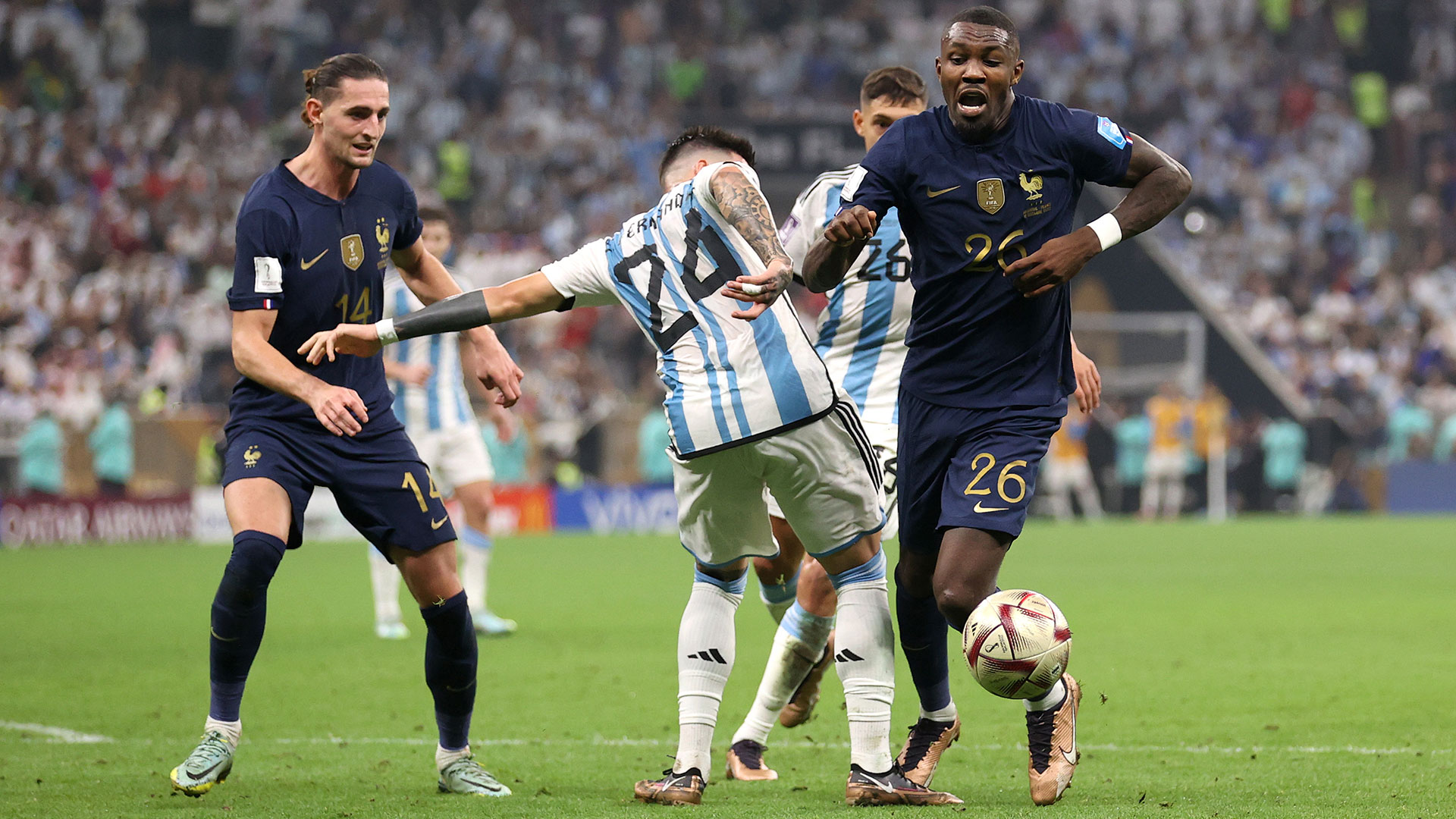 Marcus Thuram na final contra a Argentina (Foto: Catherine Ivill/Getty Images)