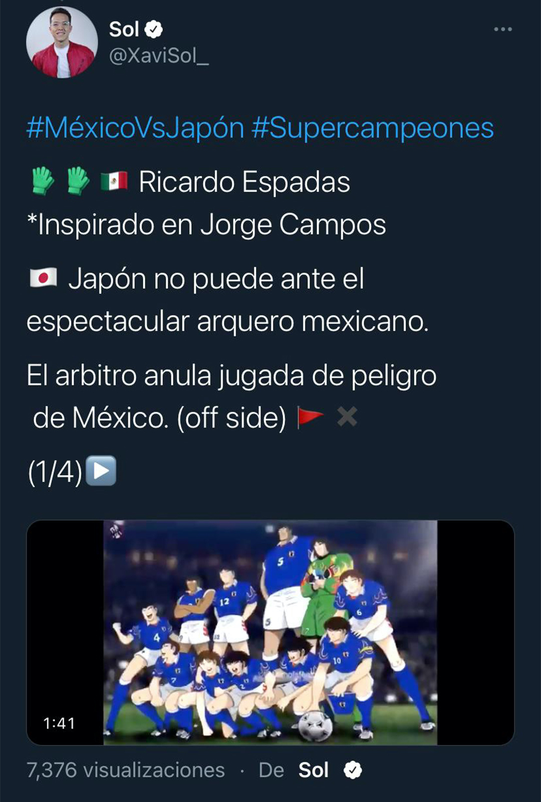 México vs Japón (Foto: Twitter@XaviSol_)