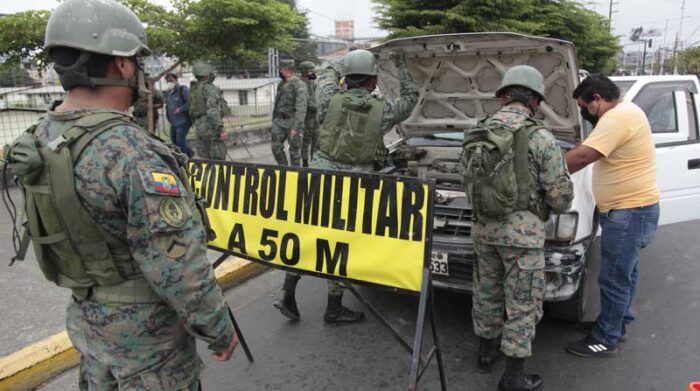 Control militar Ecuador (Foto: Diario El Comercio)