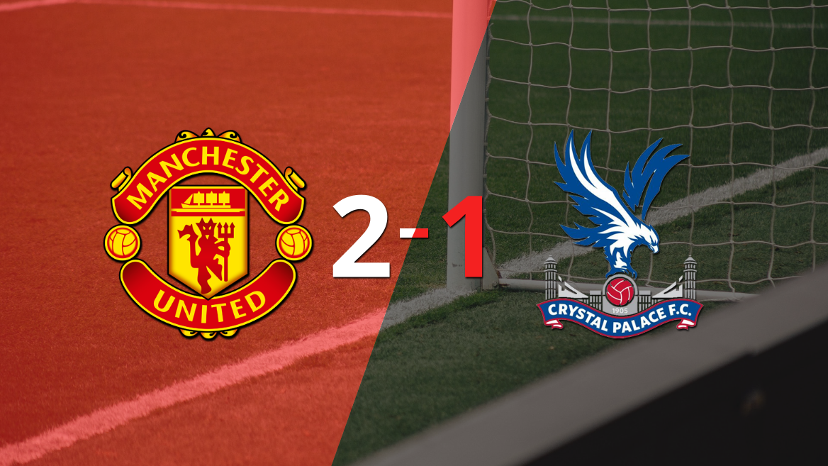 Manchester United logra 3 puntos al vencer de local a Crystal Palace 2-1