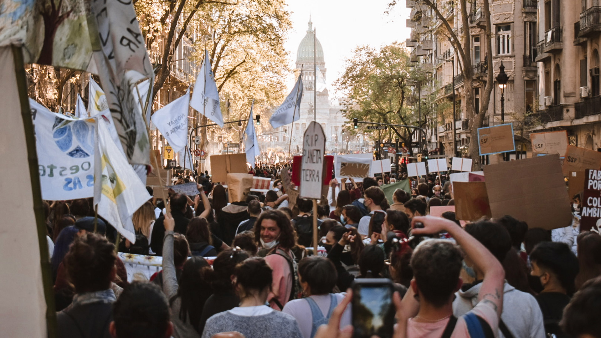 La marcha por el Día de la Tierra del 2021 en Buenos Aires