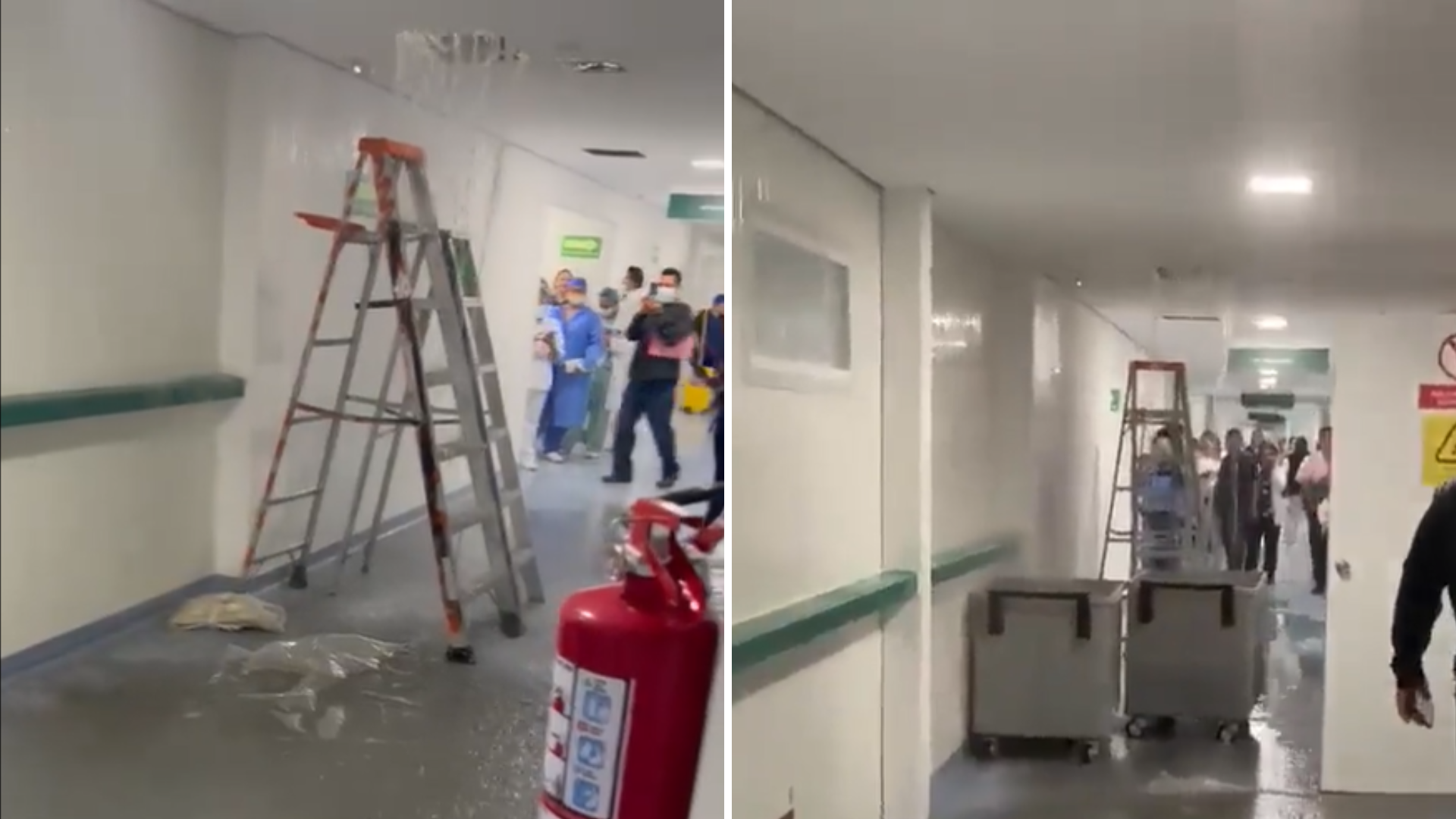 IMSS negó colapso de techo en hospital de Puebla; aseguró fueron “labores de limpieza” 