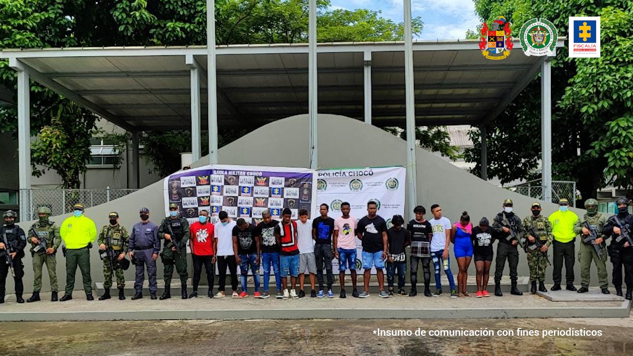 Capturan 85 miembros de la banda Los Mexicanos en Chocó 