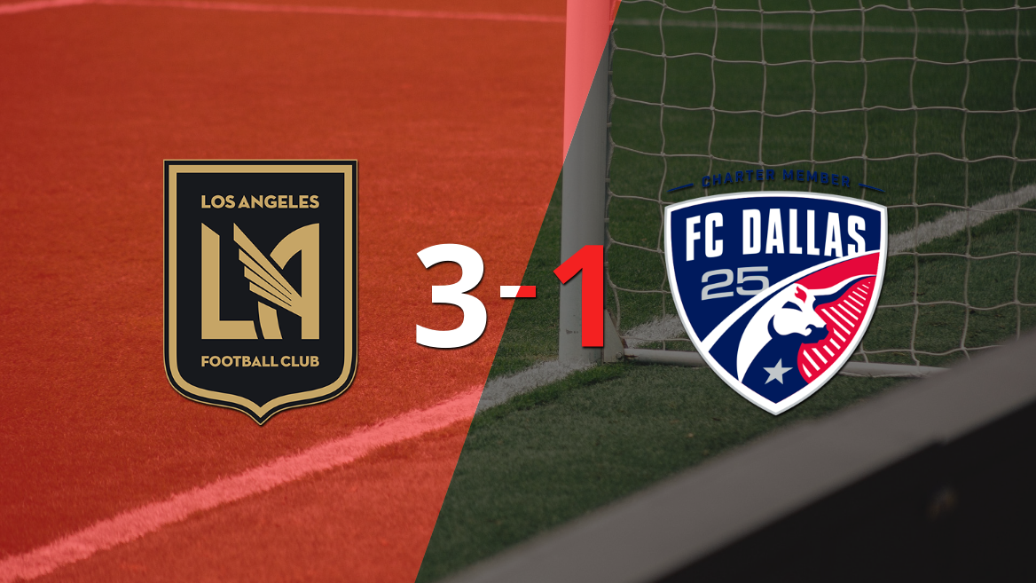 Gran victoria de Los Angeles FC sobre FC Dallas por 3-1