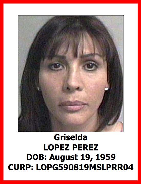 Griselda López Pérez fue señalada como operadora del Cártel de Sinaloa. (OFAC)
