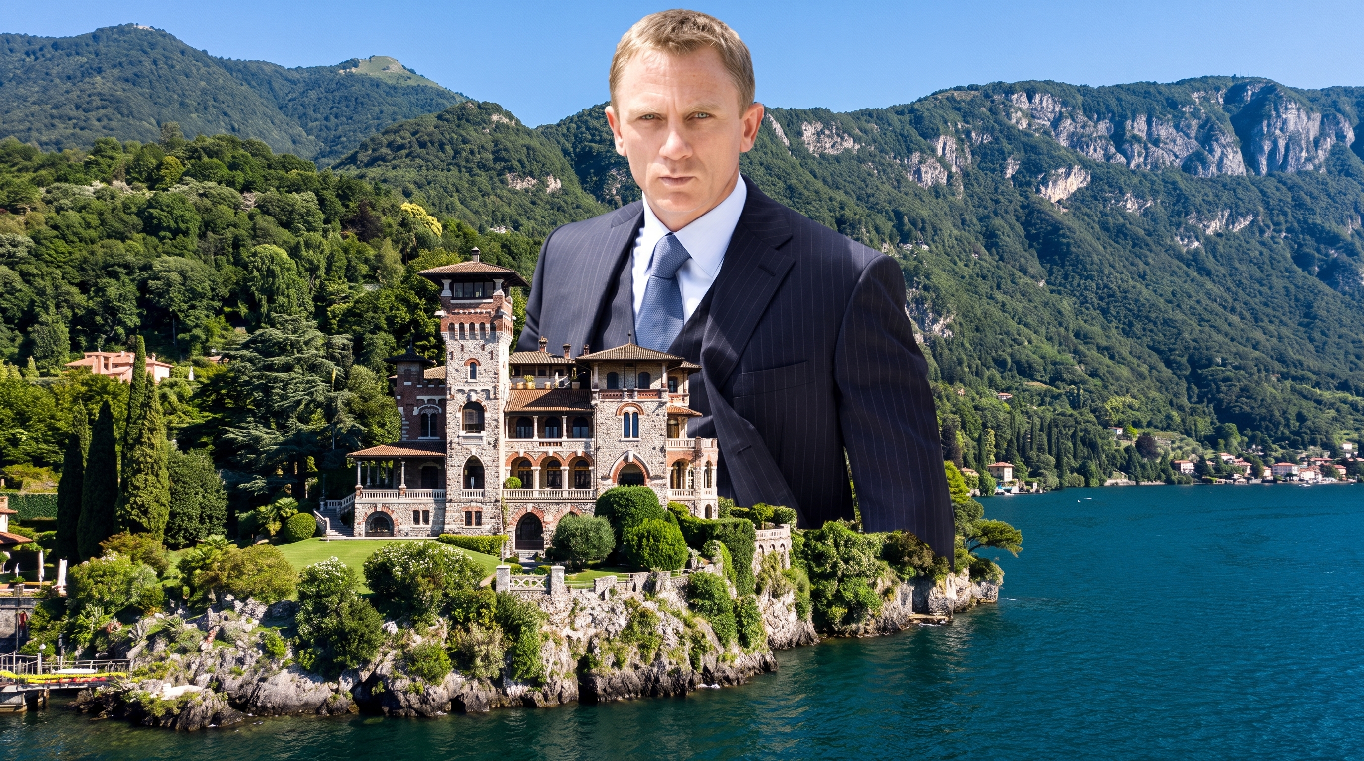 La villa del lago di Como que aparece en James Bond sale al mercado con una unidad de lujo