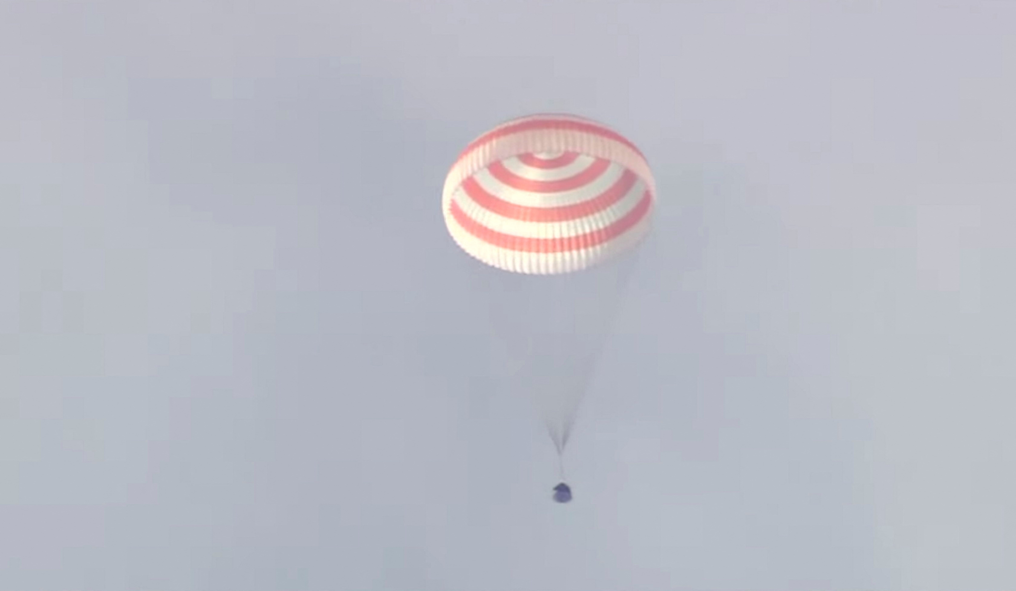 Aterrizó la nave Soyuz que trajo de vuelta a la Tierra a dos astronautas rusos y un estadounidense 