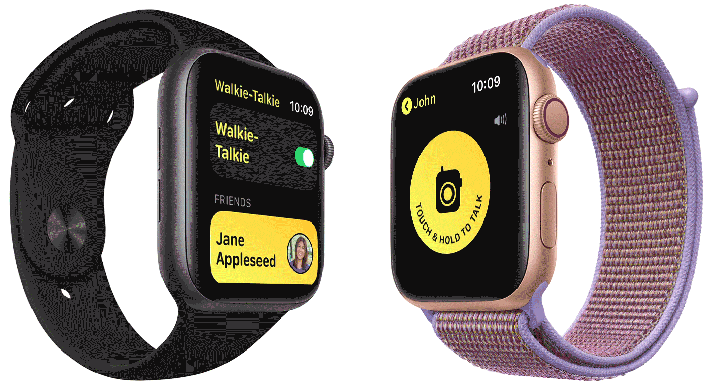 Walkie Talkie de un Apple Watch. (foto: Support Apple)