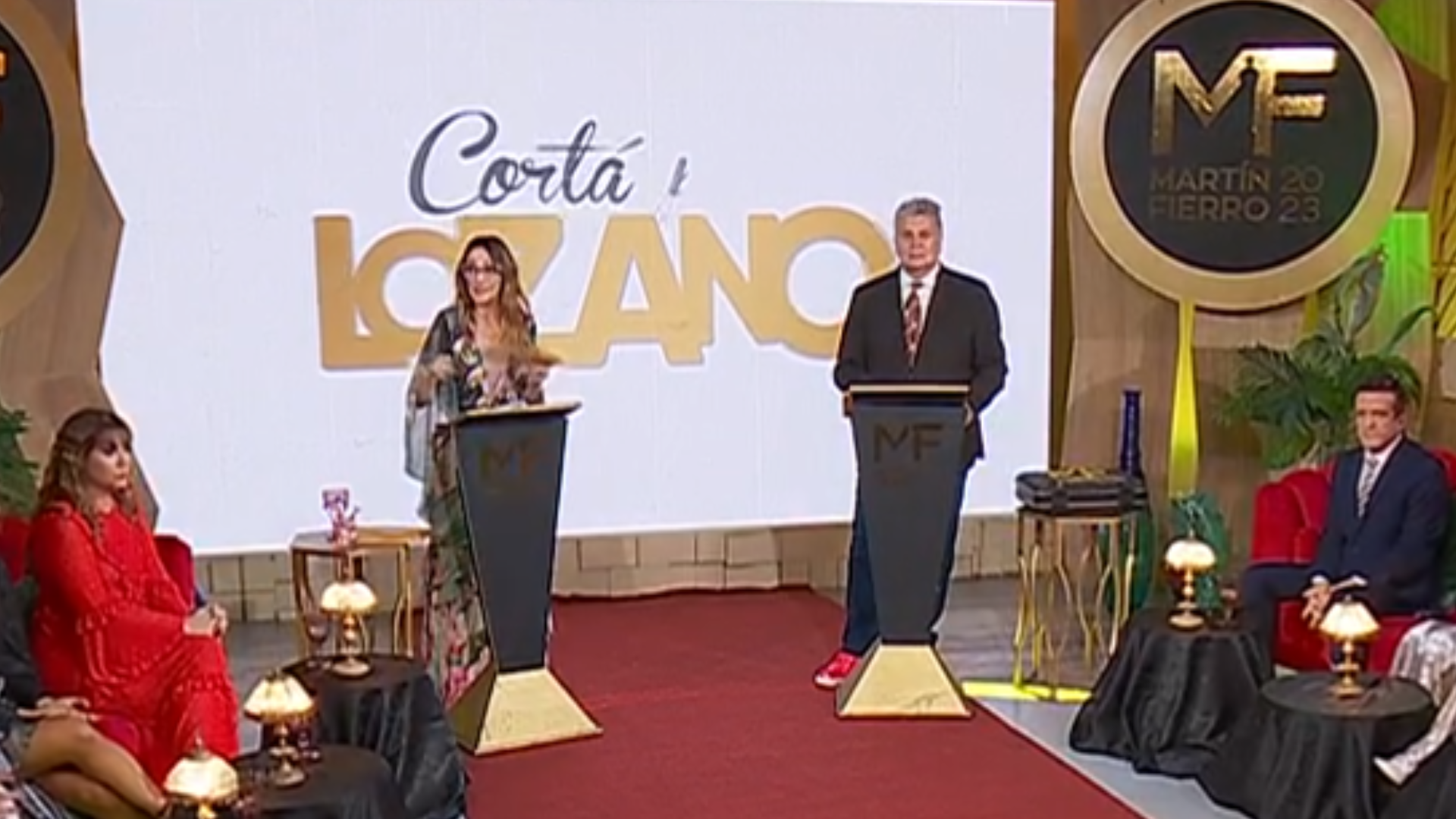 Luis Ventura y Verónica Lozano (Captura Telefe)