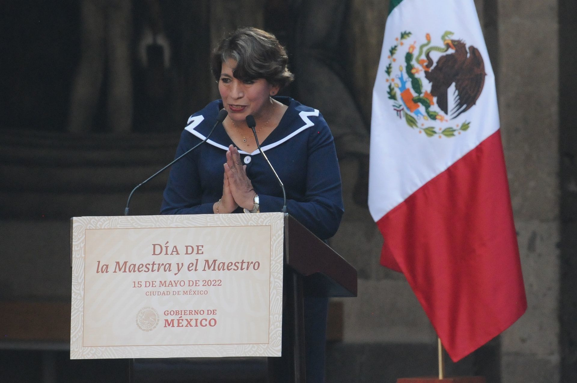 Delfina Gómez encabezó la SEP (DANIEL AUGUSTO/CUARTOSCURO.COM)