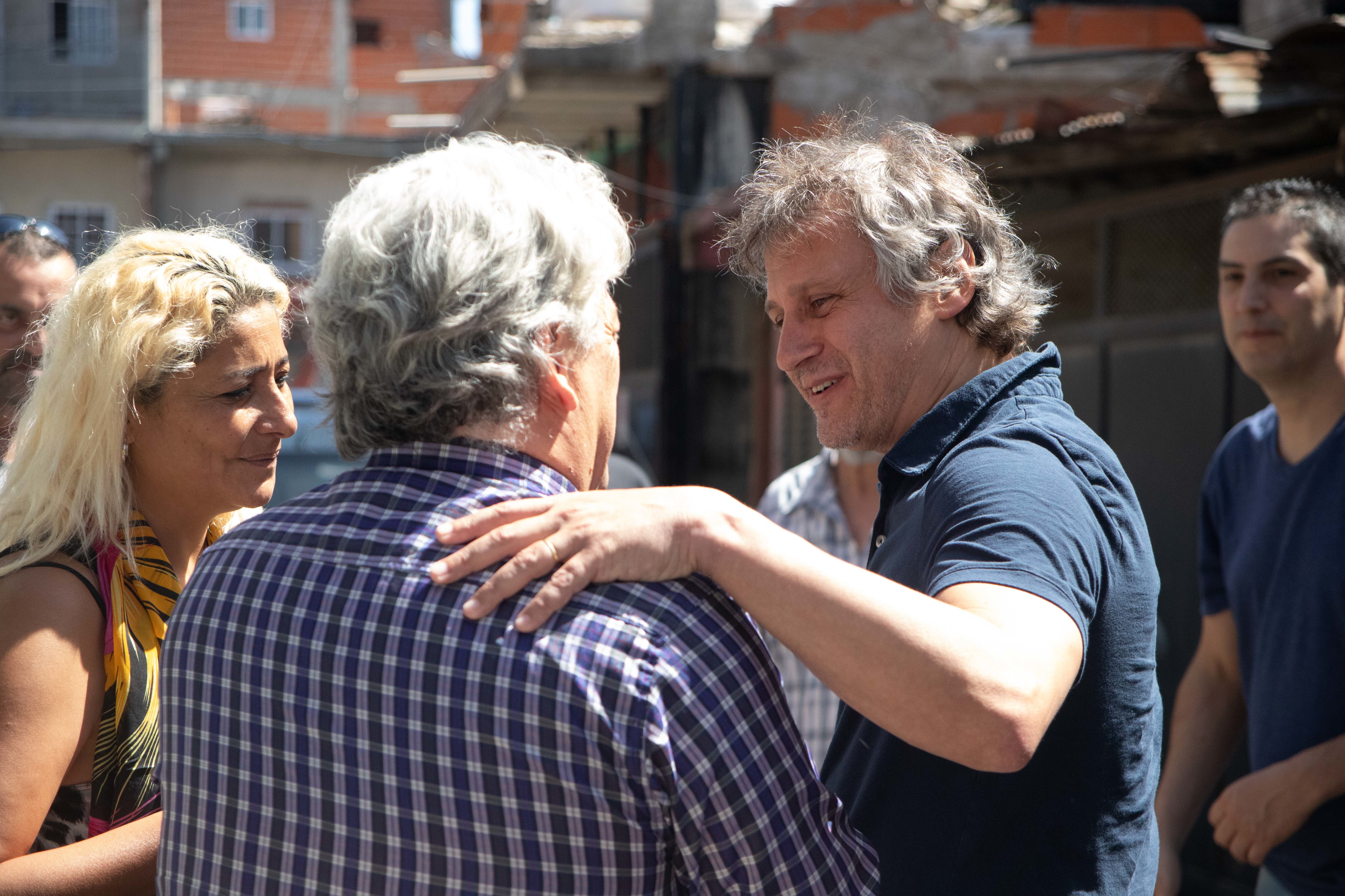 Felipe Miguel, en una recorrida del operativo contra el dengue