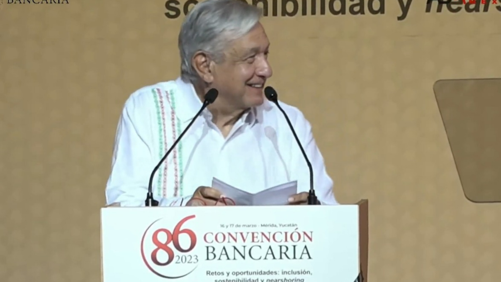 AMLO was wrong to name the panista (Screenshot / Banking Convention)