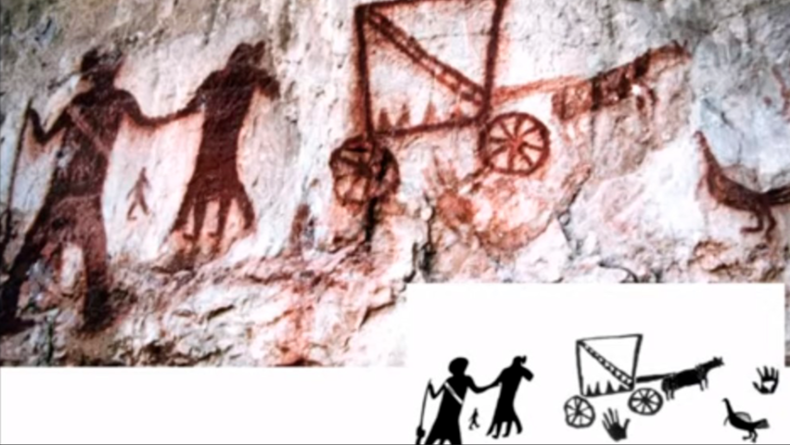 Arte rupestre: así fue representada la otra visión de la Conquista