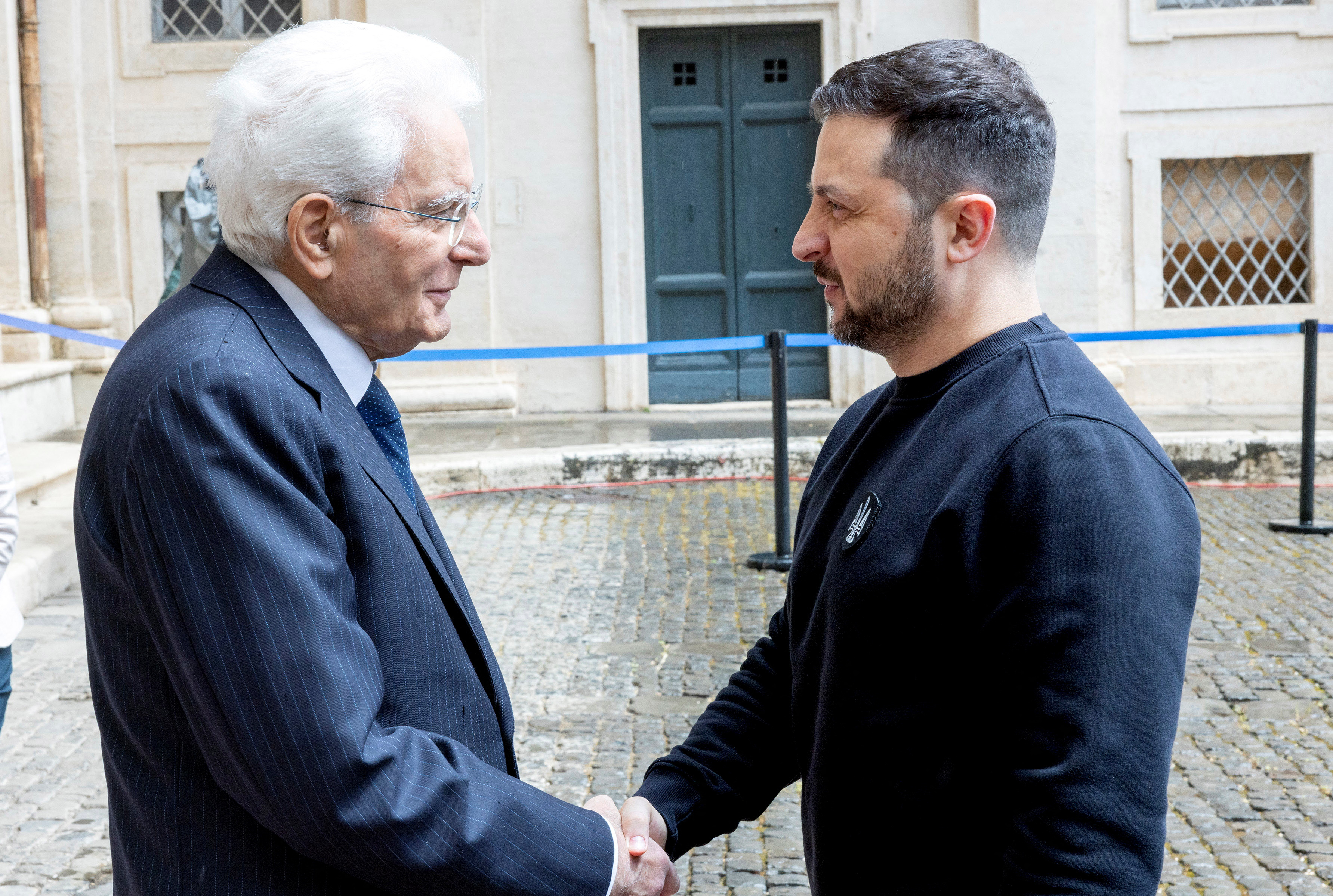 El encuentro entre Sergio Mattarella y Zelensky (Italian Presidency Press Office/Paolo Giandotti/Handout via REUTERS)