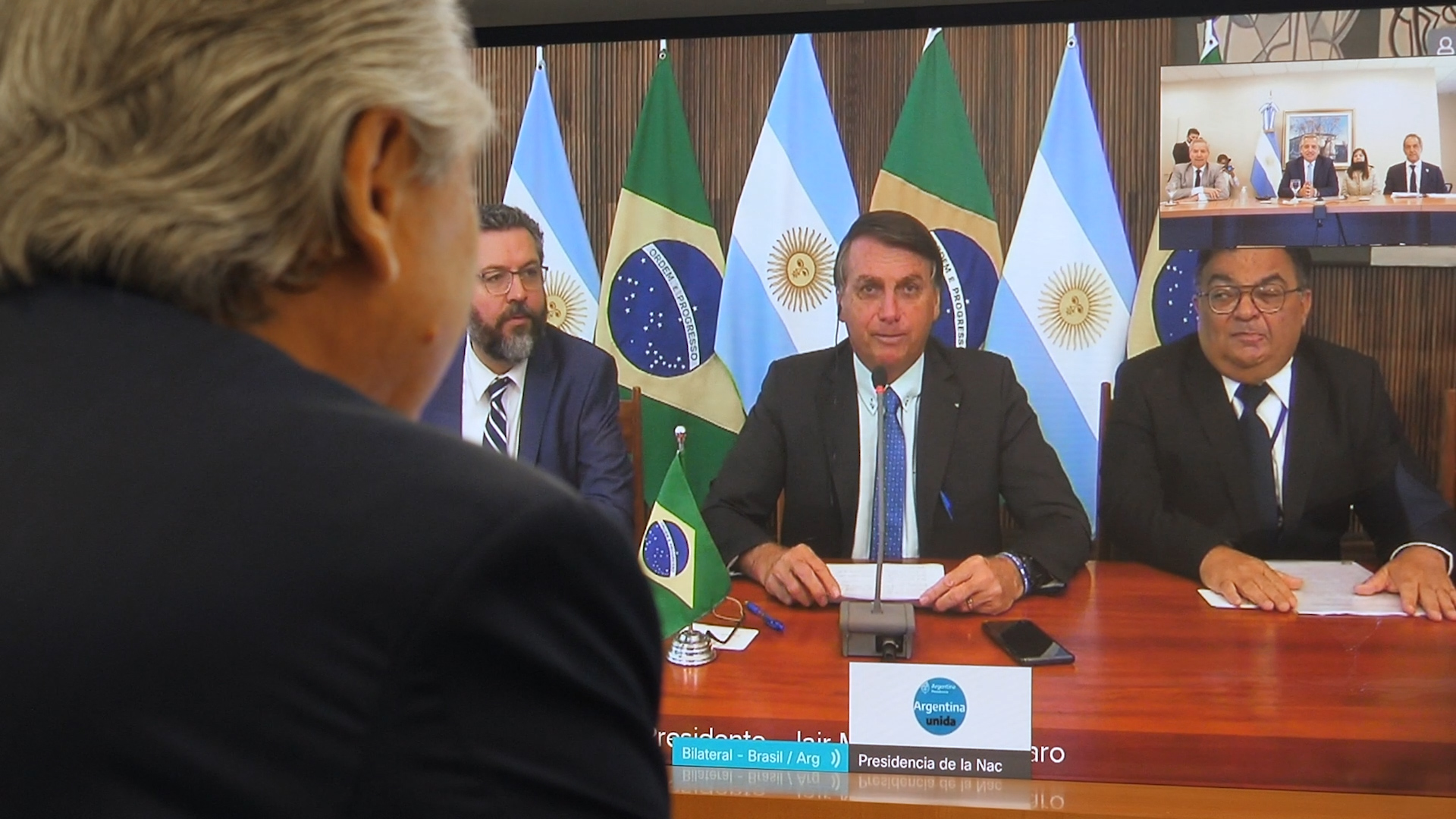 Alberto Fernández y Jair Bolsonaro dialogaron por videoconferencia para descongelar las relaciones bilaterales