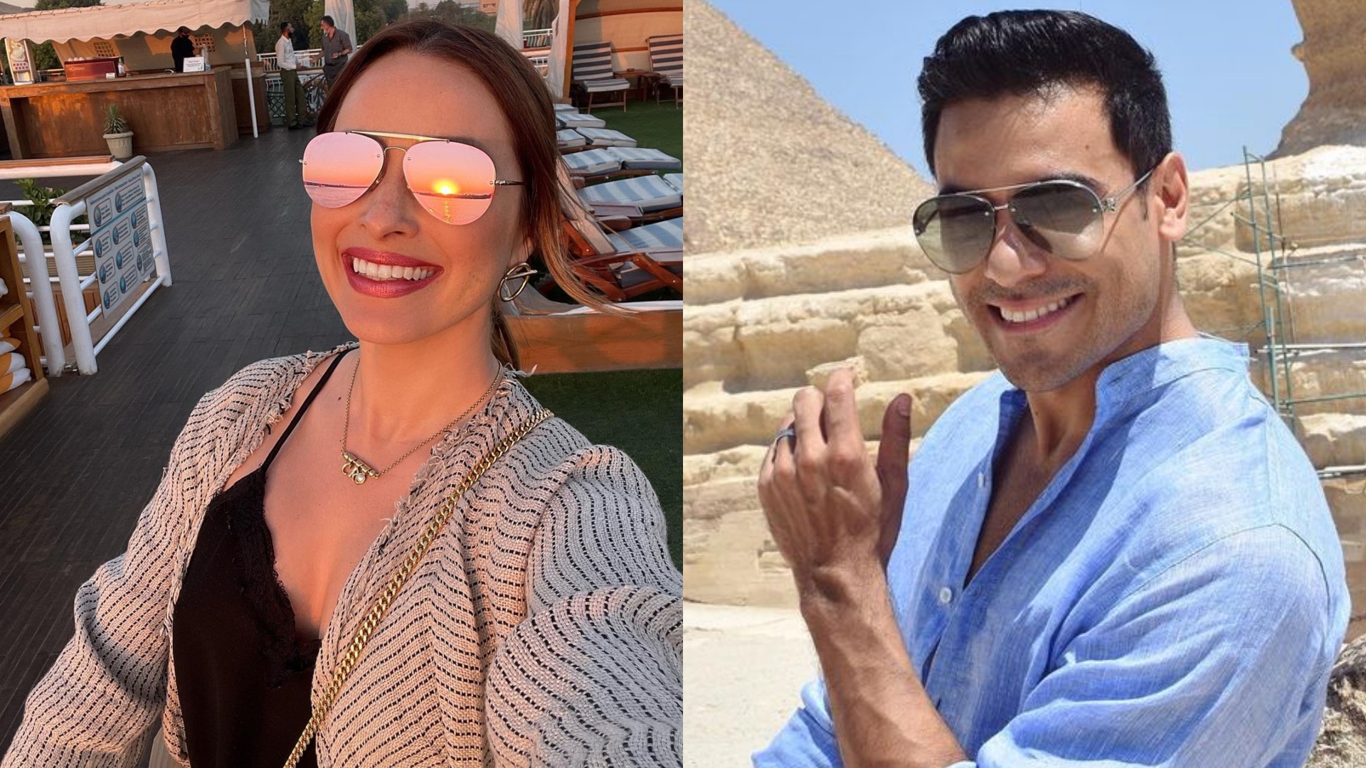 Cynthia Rodríguez y Carlos Rivera han tenido unas lujosas vacaciones donde visitaron Egipto, Atenas y Turquía (Foto: Instagram / @_ carlosrivera @cynoficial