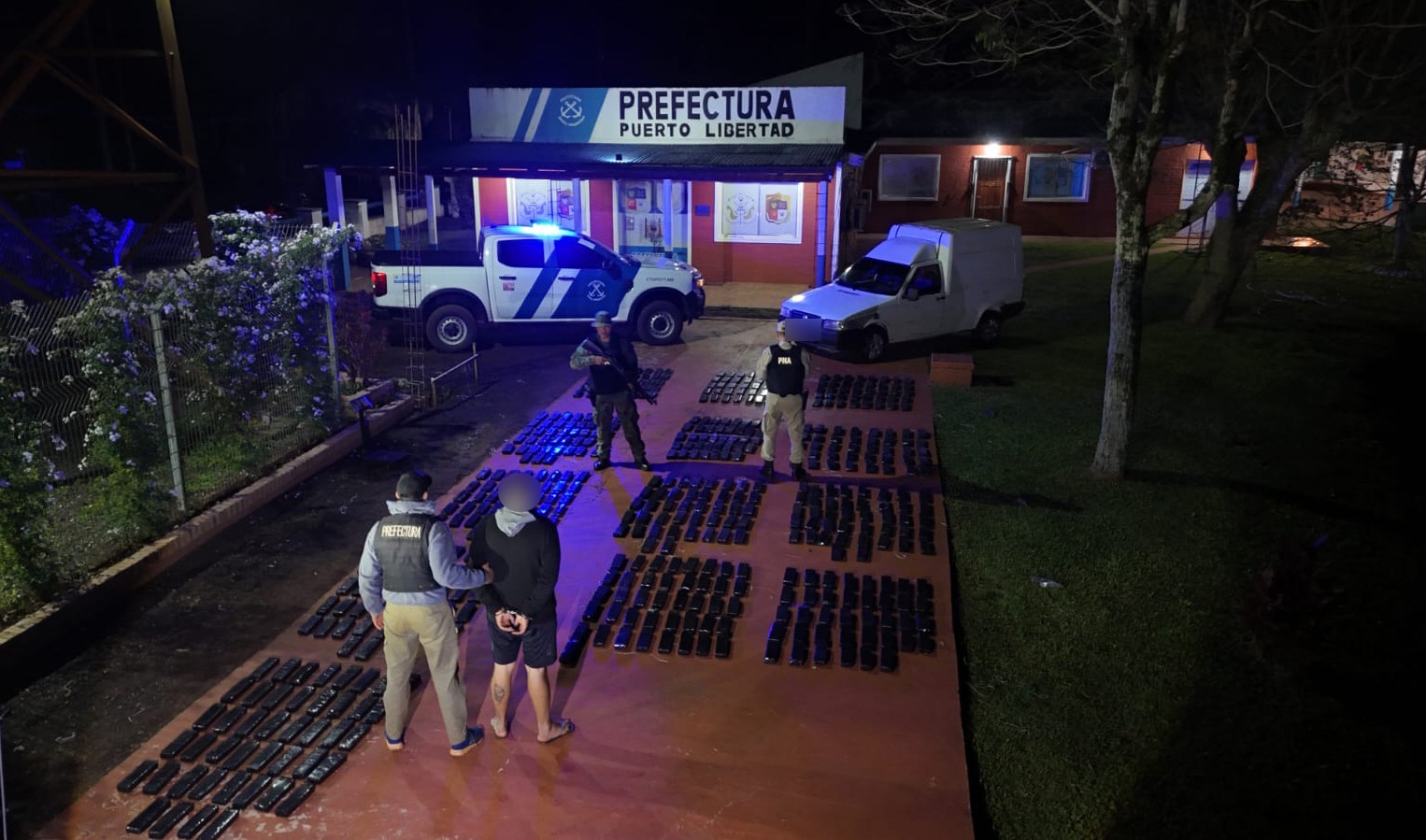 Detuvieron en Misiones a un hombre cuando trasladaba m&aacute;s de 400 kilos de marihuana
