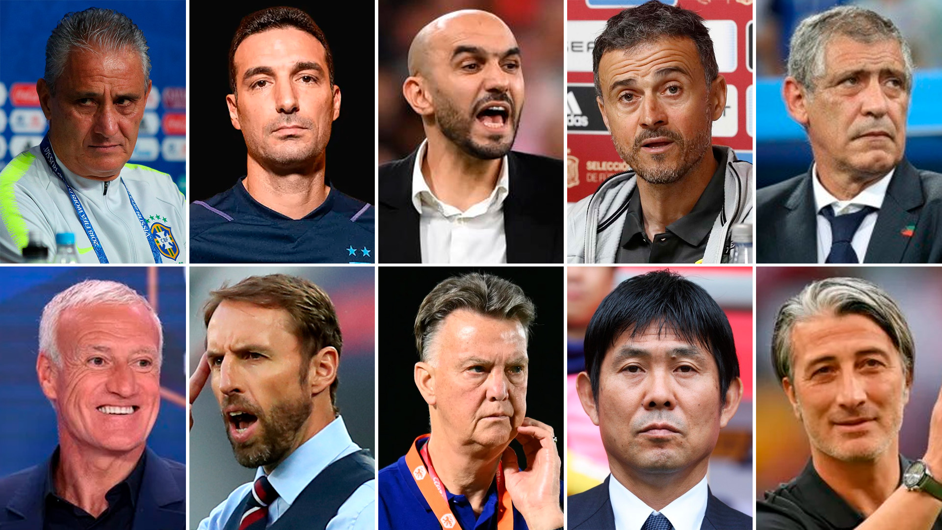 El antes y el después: cómo eran los entrenadores de los equipos del Mundial Qatar 2022 cuando eran futbolistas  