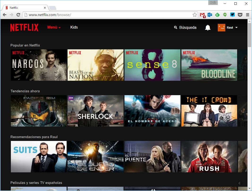 El acceso para eliminar el historial de Netflix solo se puede ver desde su versión web. (Captura)
