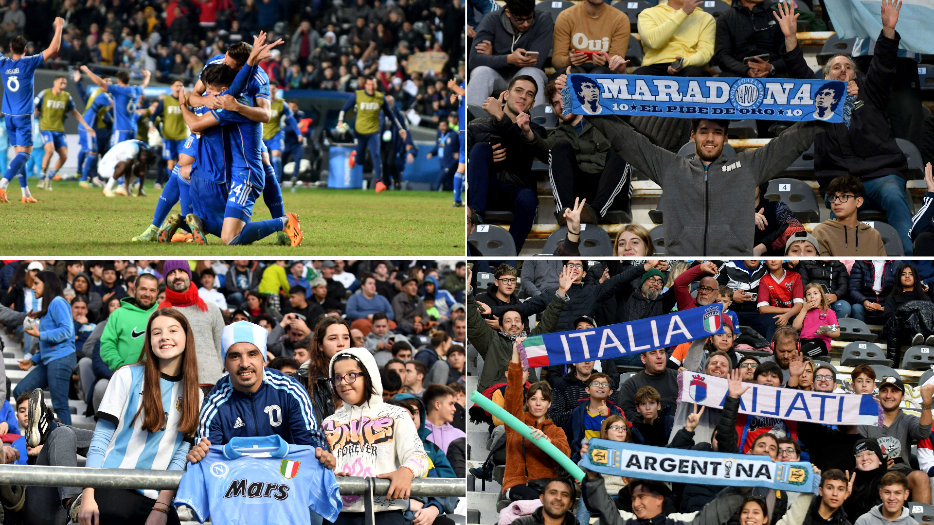 El día que La Plata fue Nápoles y cantó “Brasil, decime qué se siente”: el aura Maradona que estuvo bien presente en Italia-Inglaterra