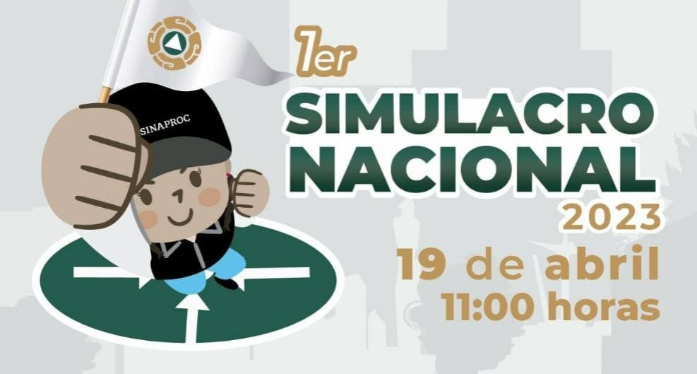 Cuándo se llevará a cabo el primer simulacro nacional 2023 en México