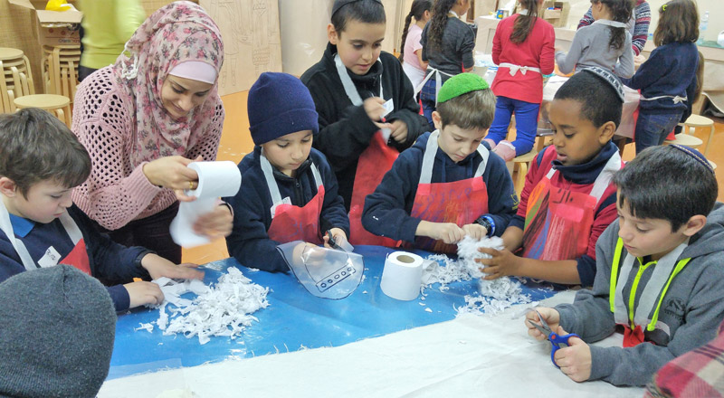 El programa La Imagen de Abraham convoca a niños y niñas a cuatro jornadas con actividades y talleres donde se explora la historia y el arte compartidos por palestinos e israelíes. (Imagen: gentileza BLMJ)
