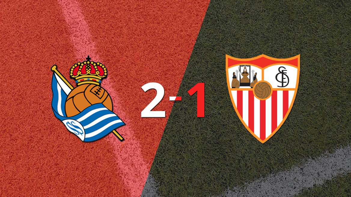 Con la mínima diferencia, Real Sociedad venció a Sevilla por 2 a 1