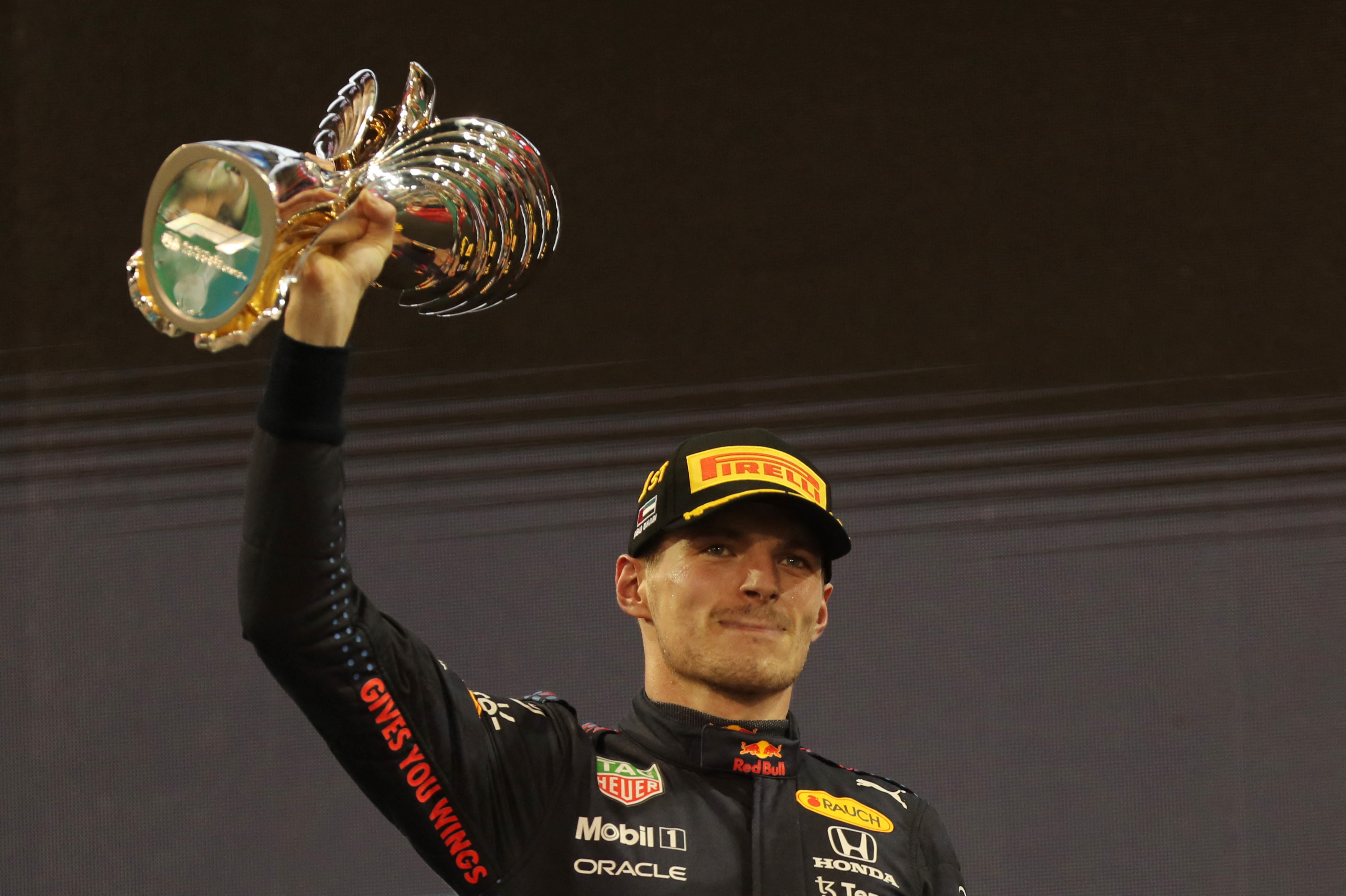 Verstappen celebró en Abu Dhabi 