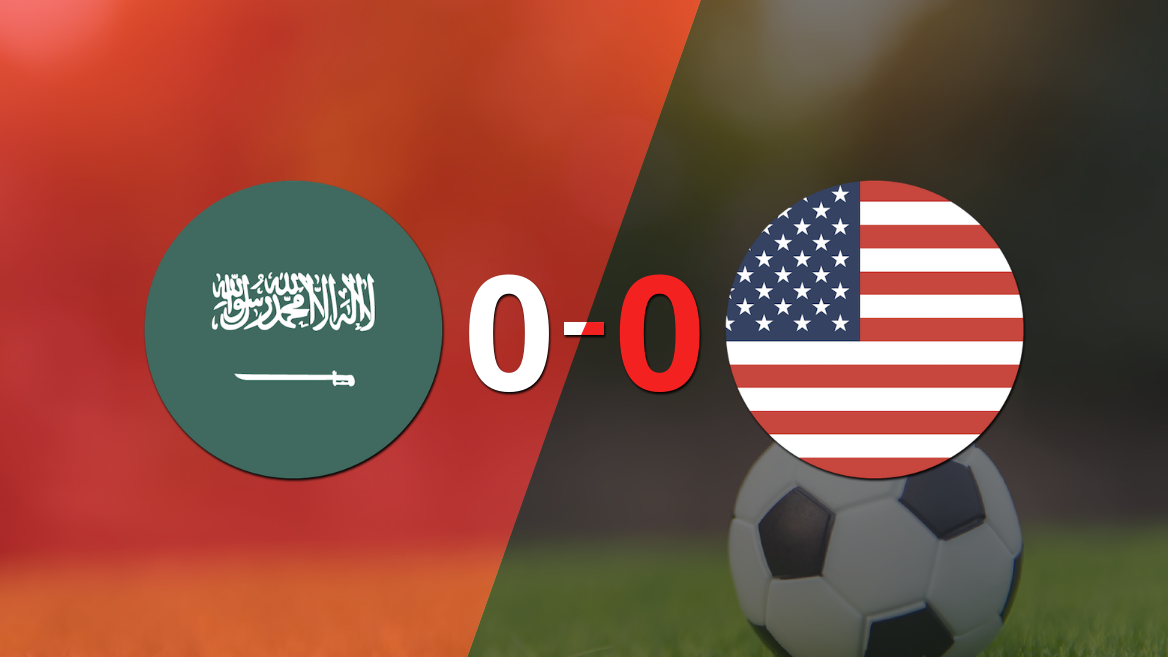 Arabia Saudita y Estados Unidos terminaron sin goles