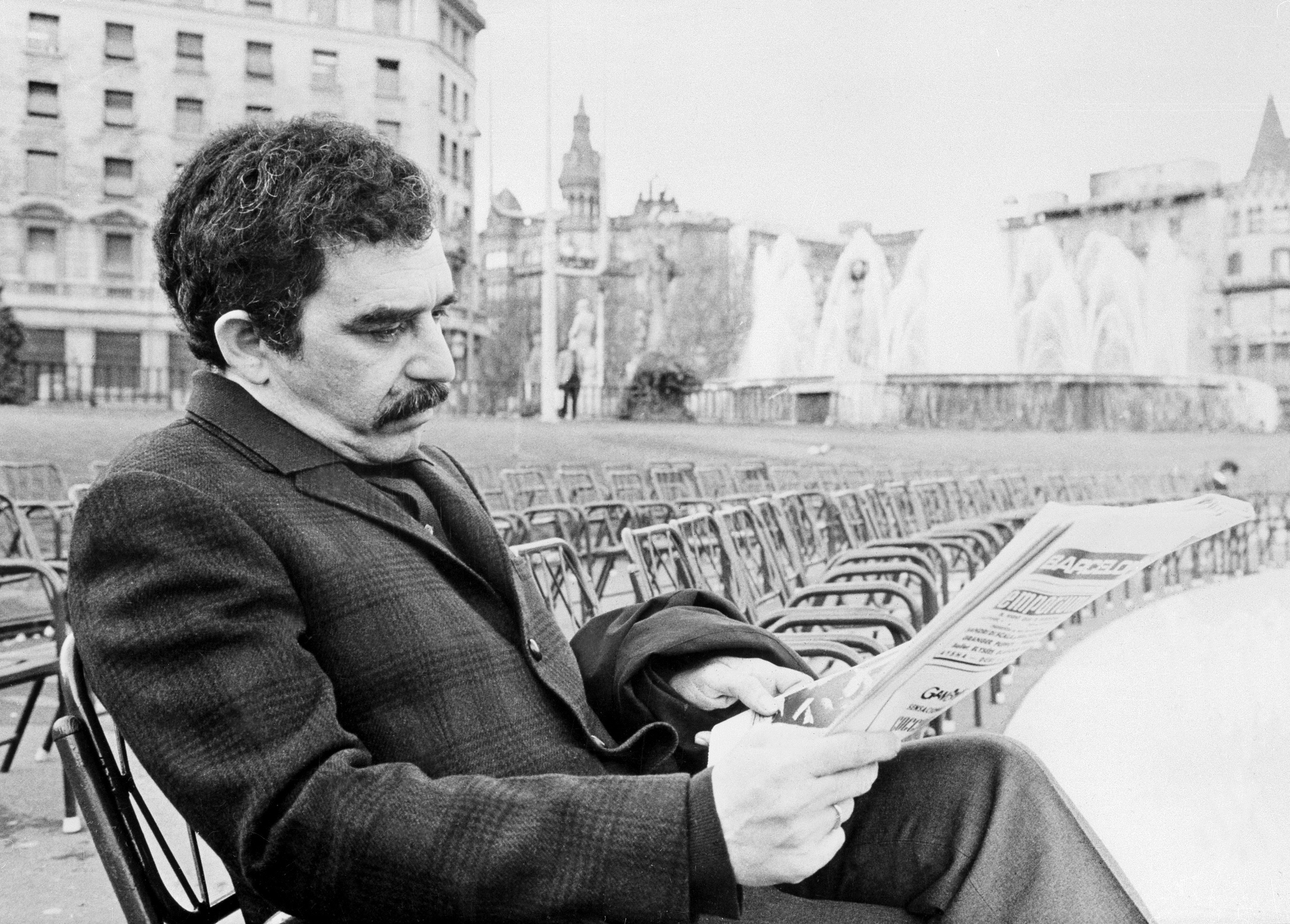 El escritor colombiano Gabriel García Márquez durante una entrevista que concedió a la Agencia Efe en la ciudad de Barcelona. EFE/yv/Archivo
