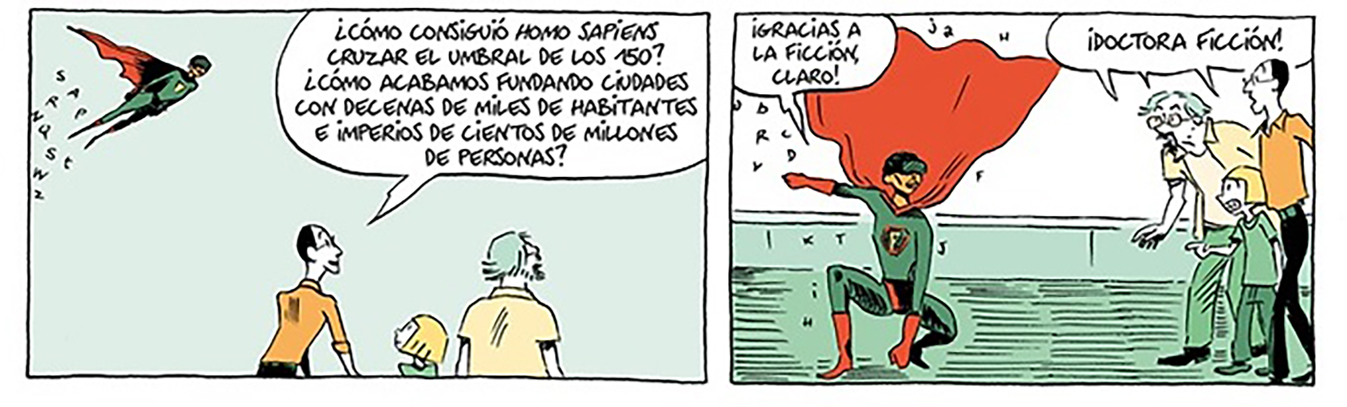 Unas viñetas de "Sapiens" ilustrado, que está saliendo ahora en castellano.