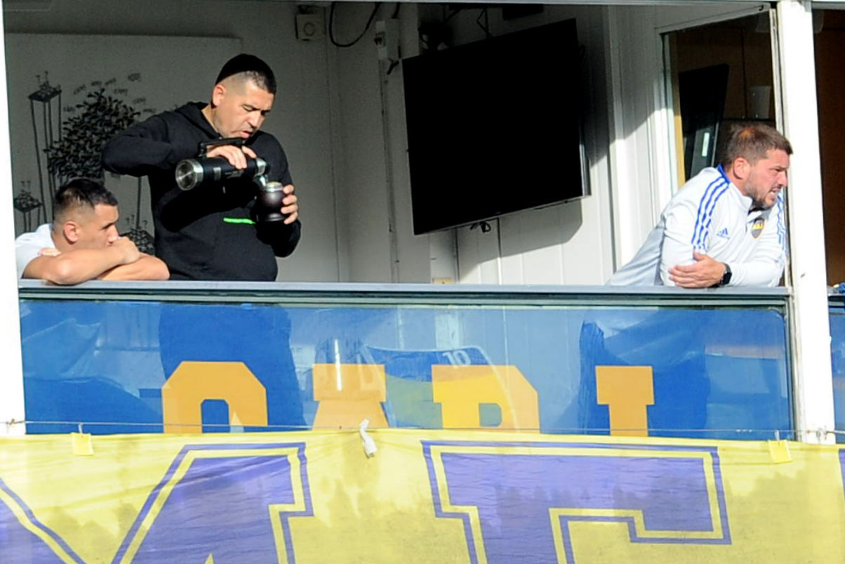 Riquelme, durante el partido entre Boca Junuiors e Independiente (Télam)