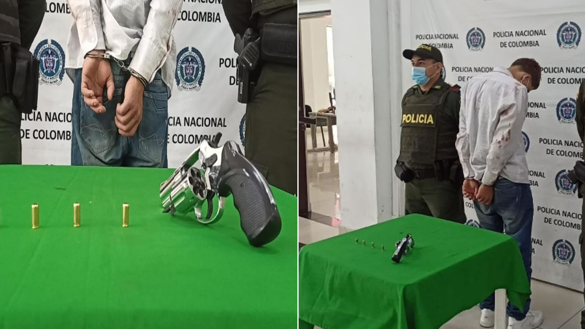 Capturan a ladrón que intentó robar en una reconocida peluquería de Bucaramanga. Foto: Policía Nacional del Colombia.