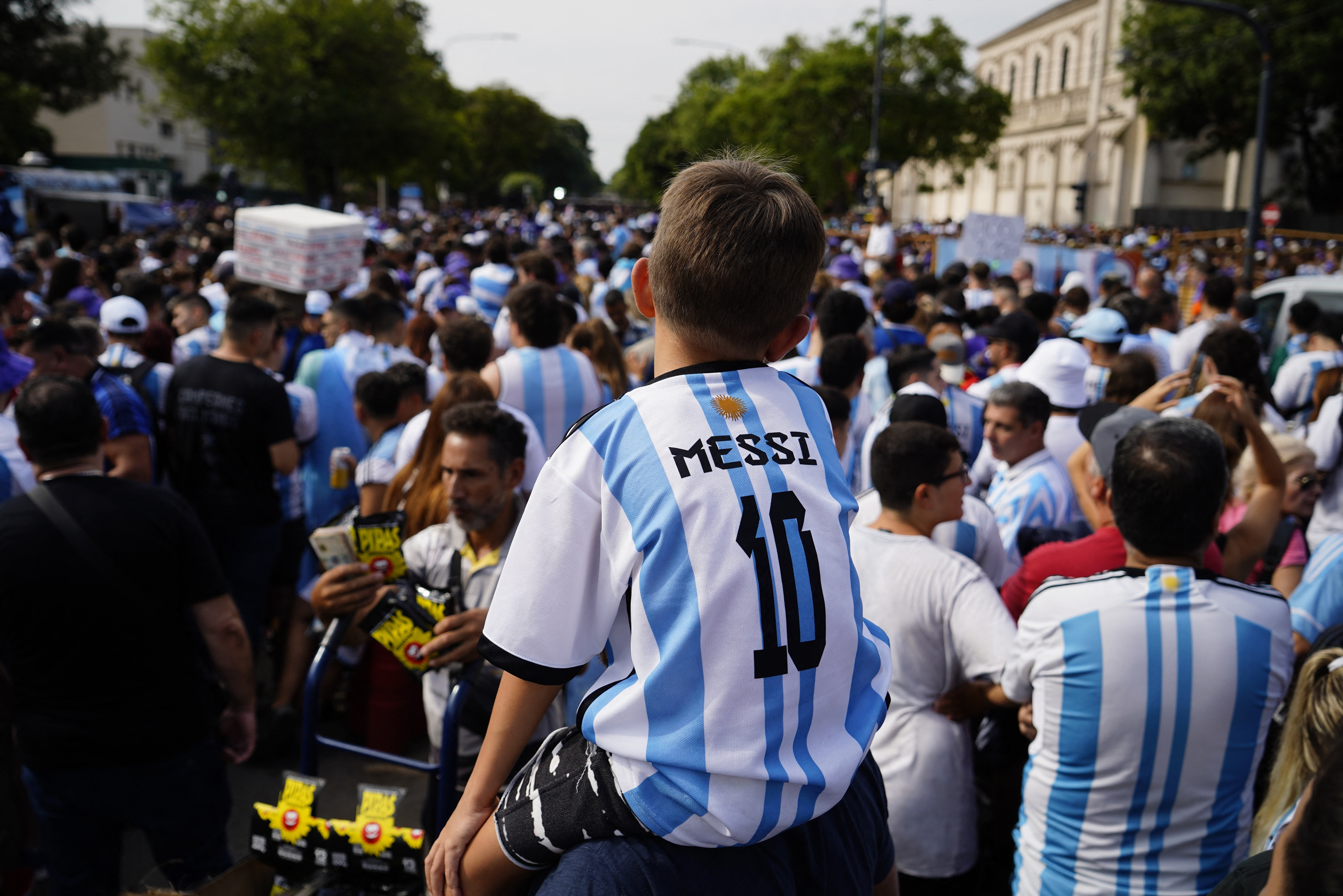 The National Team party generated the presence of many families in the Monumental Stadium