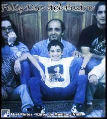 Abel Pintos, con su papá