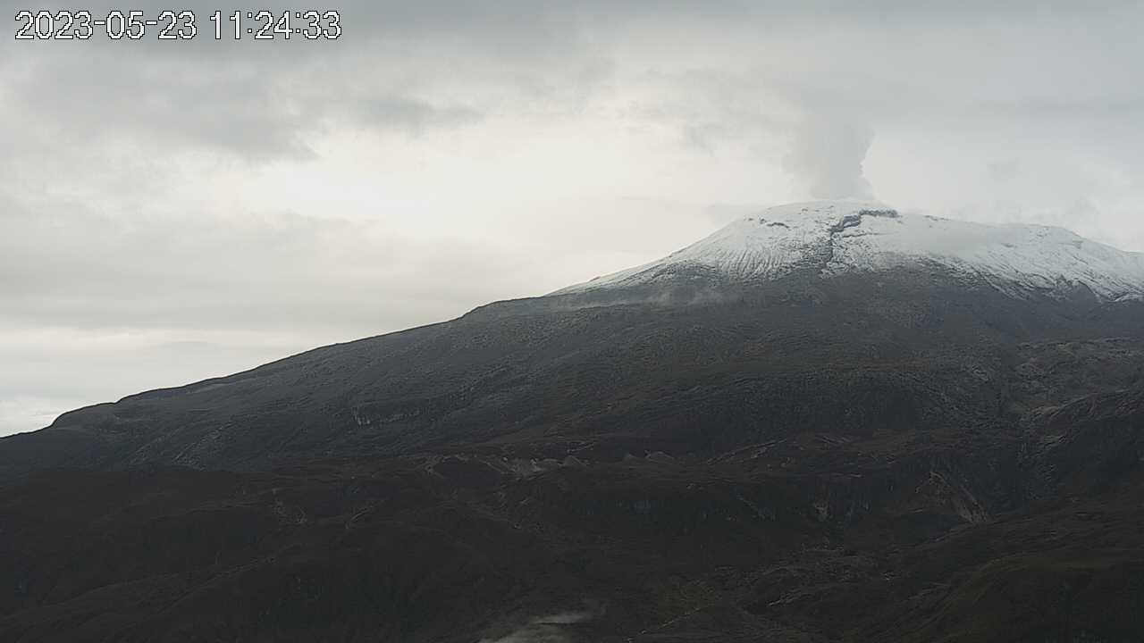 Volcán nevado del Ruiz (23 de mayo del 2023).
SGC